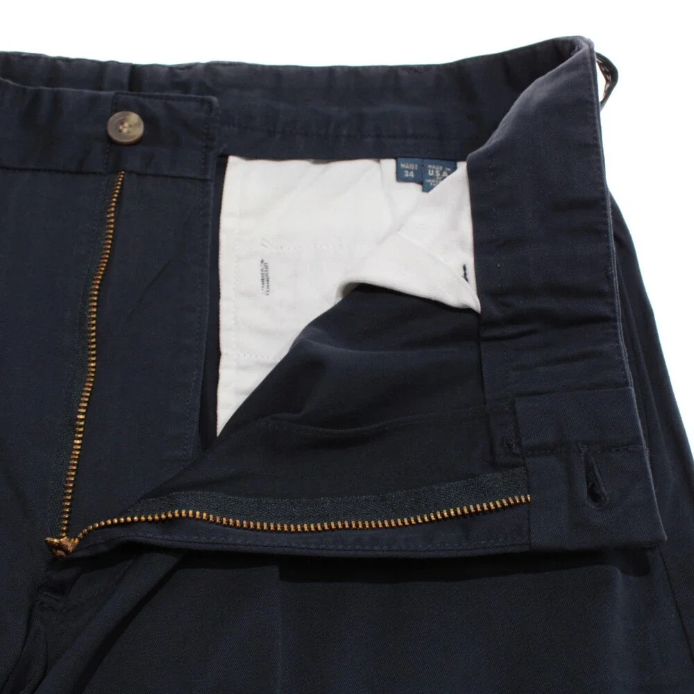 Frank's Pants NWT Chinos / Casual Pants Size 34 US in Navy Blue 100% Cotton